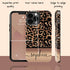 Wild Metallic Leopard Custom Name iPhone Case - Gold